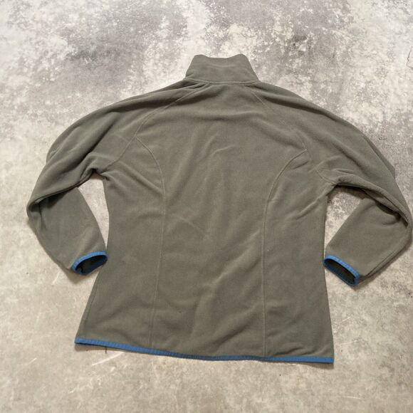 Horze Equestrian Fleece Jacket Womens Size 16 Full‎ Zip Pockets Brown Blue Trim - Picture 8 of 12